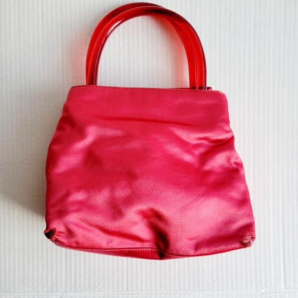 Prada Pink Satin Tote - Small - Picture 11 of 12